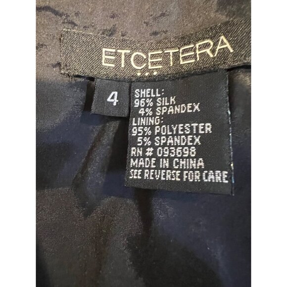 Ectetera Women’s Poof Bubble Hem Skirt Silk Blend Size 4 Black - Picture 10 of 10